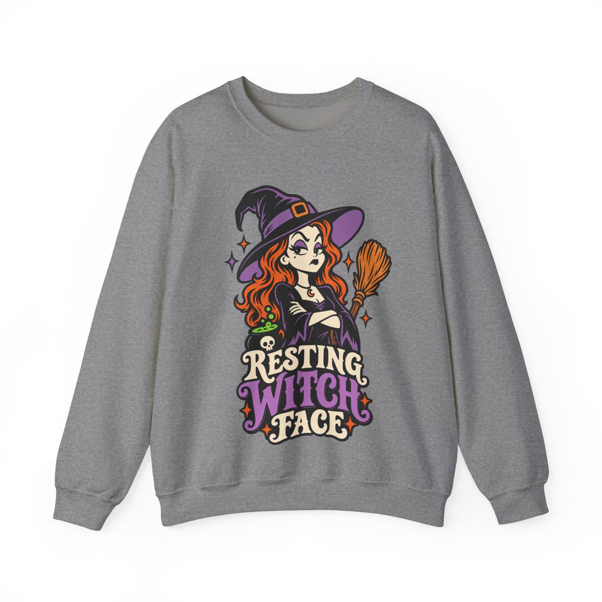 Resting Witch Face Crewneck Sweatshirt
