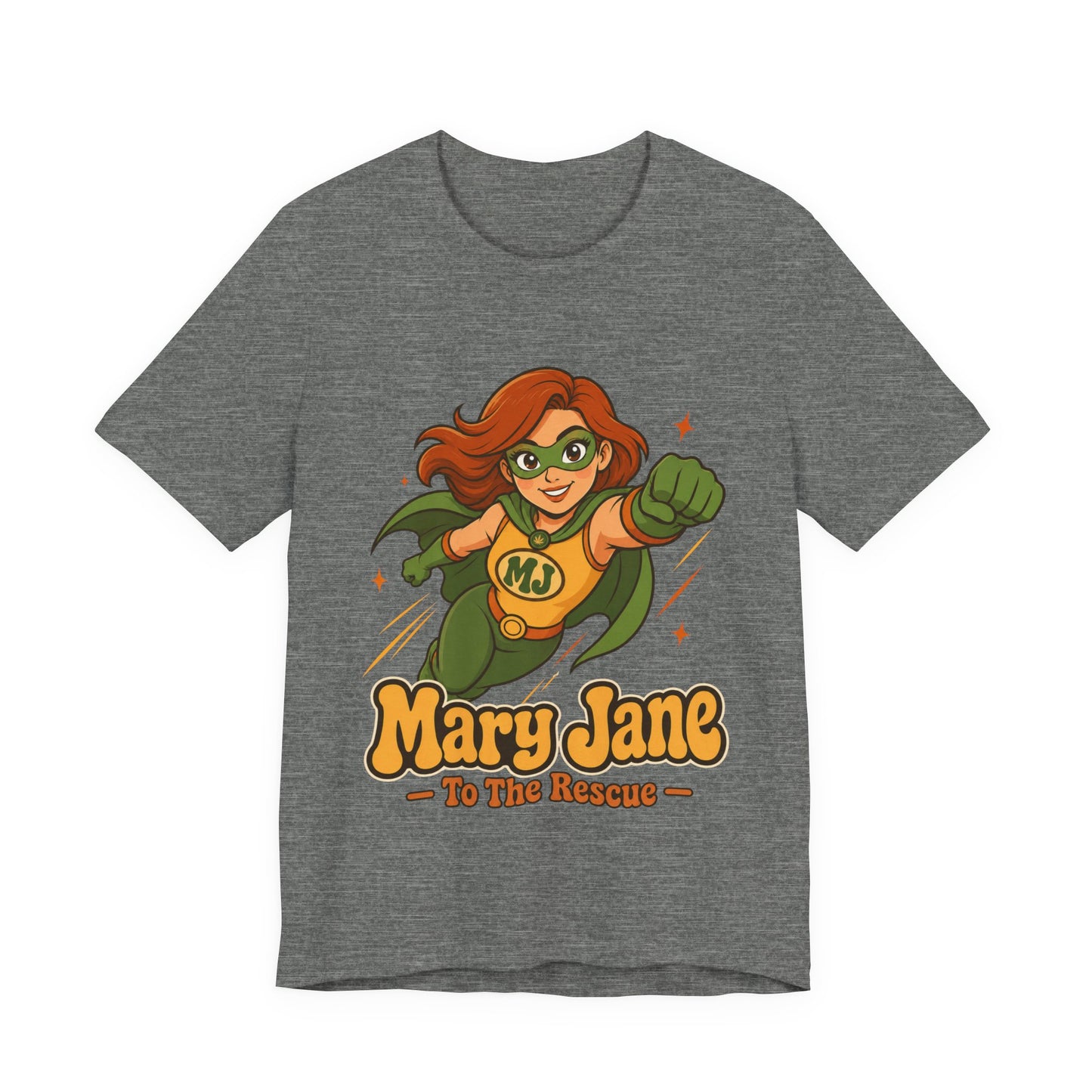 Flying High Mary Jane Superhero Graphic T-Shirt