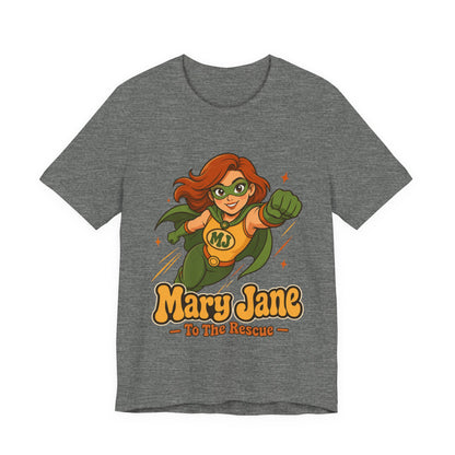 Flying High Mary Jane Superhero Graphic T-Shirt