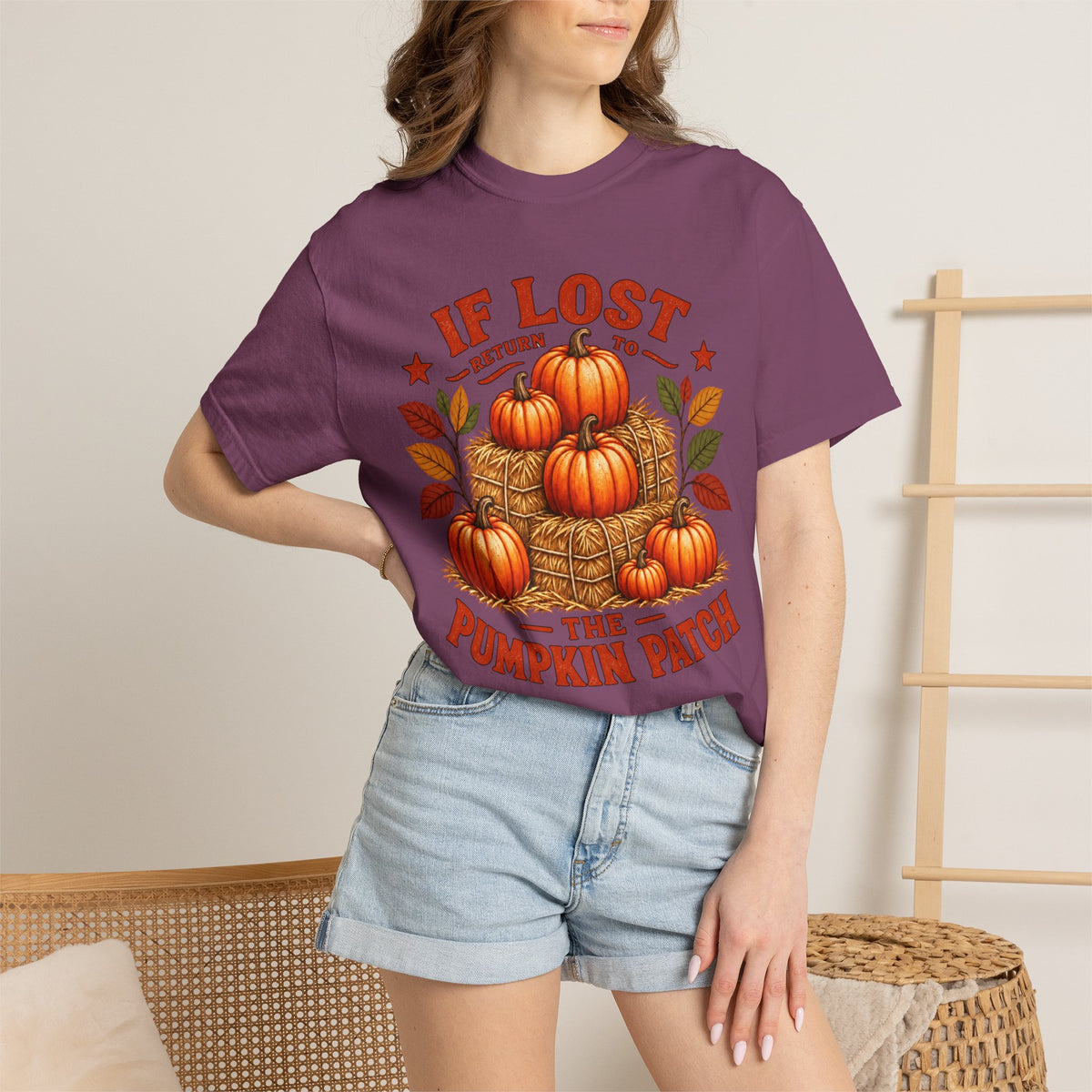If Lost Return to the Pumpkin Patch Fall Graphic T-shirt