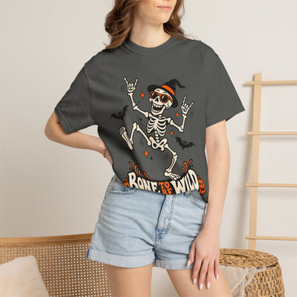 Bone to Be Wild Halloween Skeleton Graphic T-Shirt