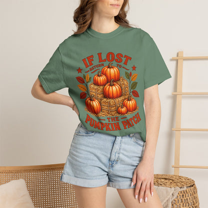 If Lost Return to the Pumpkin Patch Fall Graphic T-shirt