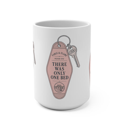 Retro Motel Key "There Was Only One Bed" Mug 15oz