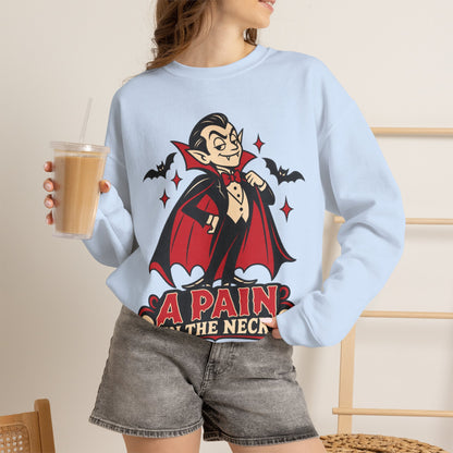 'A Pain in the Neck' Vampire Crewneck Sweatshirt