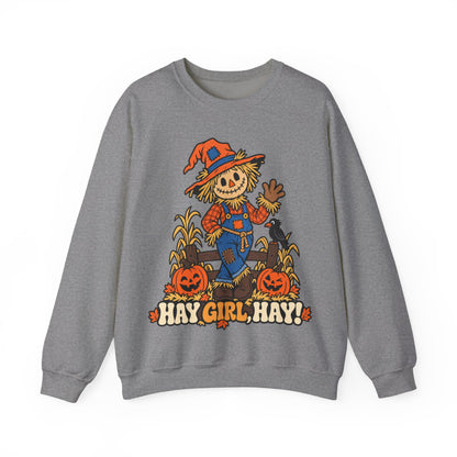 Hay Girl, Hay Scarecrow Crewneck Sweatshirt