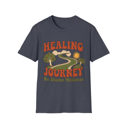 Healing Journey T‑Shirt - No Shame Wellness Retro Road Trip Design