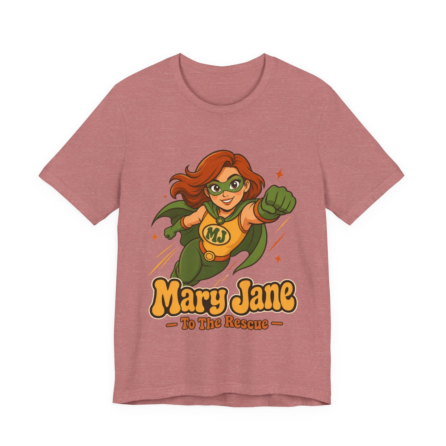 Flying High Mary Jane Superhero Graphic T-Shirt