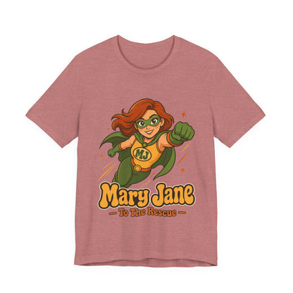Flying High Mary Jane Superhero Graphic T-Shirt