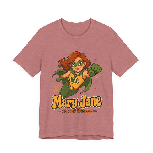 Flying High Mary Jane Superhero Graphic T-Shirt