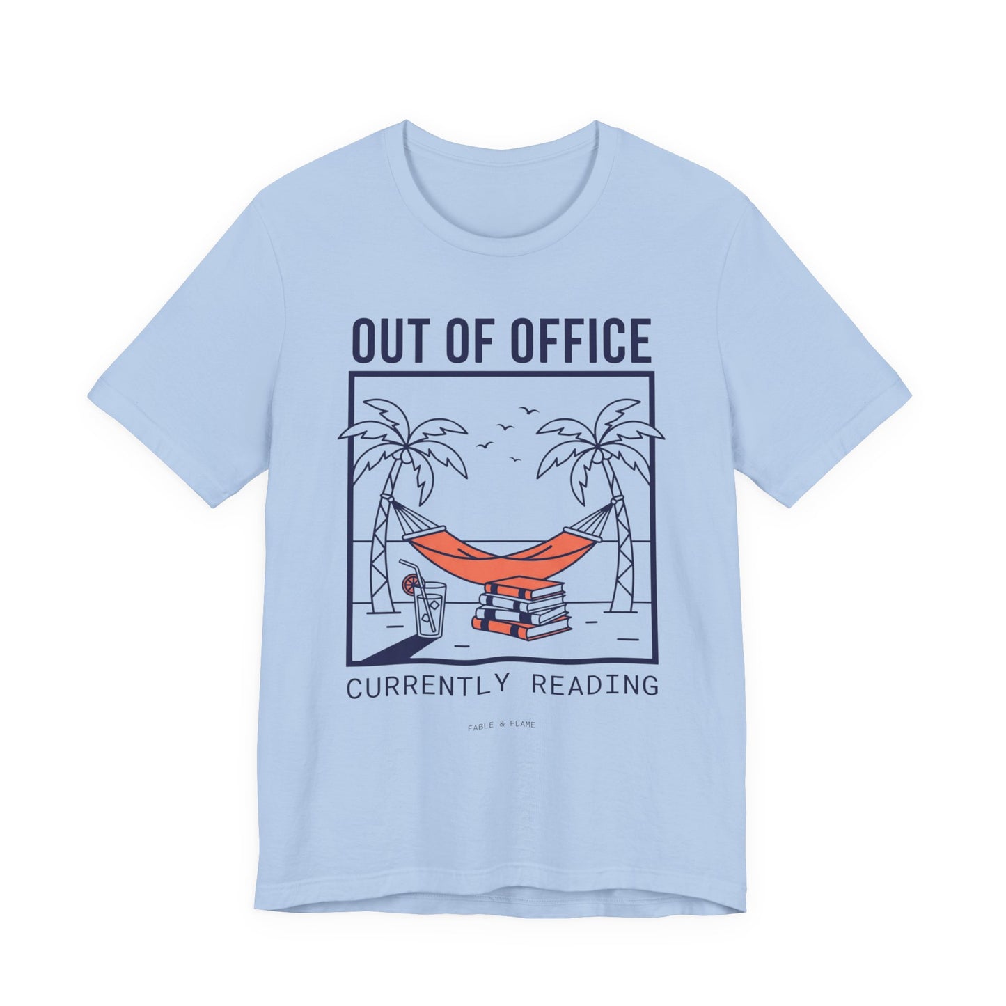 Minimalist Out of Office 'Currently Reading' Graphic T-Shirt