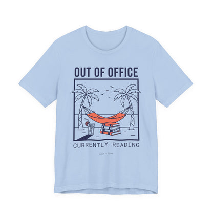 Minimalist Out of Office 'Currently Reading' Graphic T-Shirt