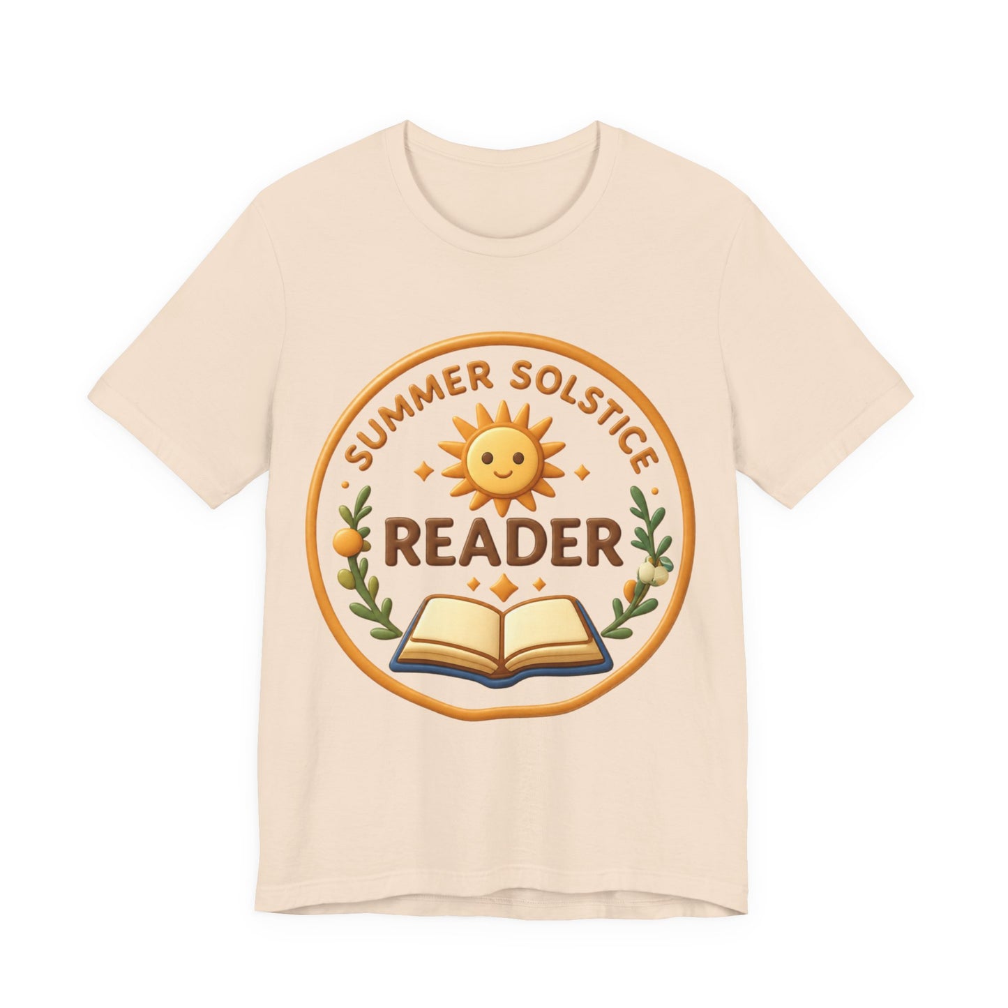 Summer Solstice Reader 3D Art Graphic T-Shirt