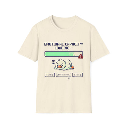 Emotional Capacity Loading Duck Graphic T-Shirt
