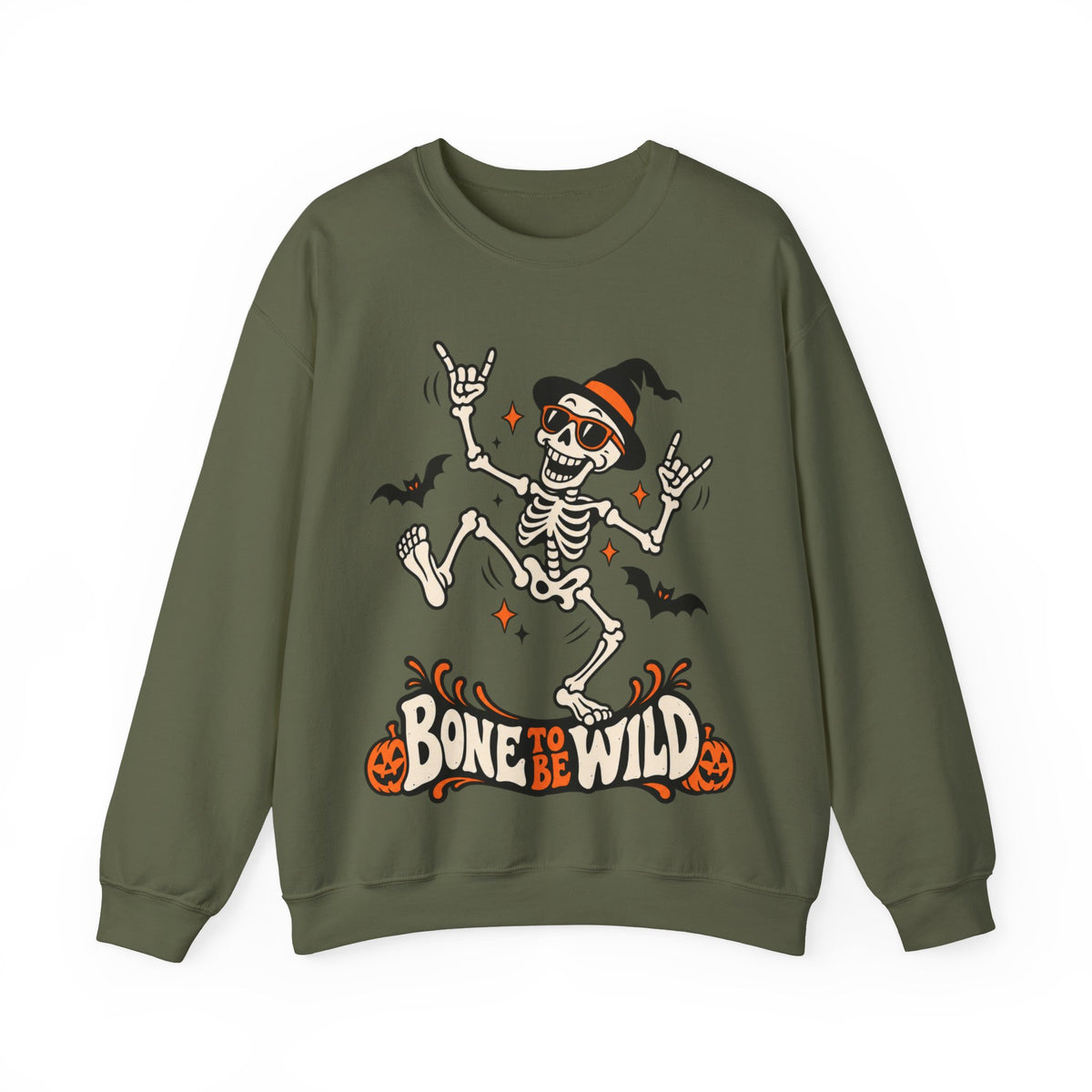 Bone to Be Wild Skeleton Crewneck Sweatshirt