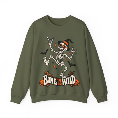 Bone to Be Wild Skeleton Crewneck Sweatshirt