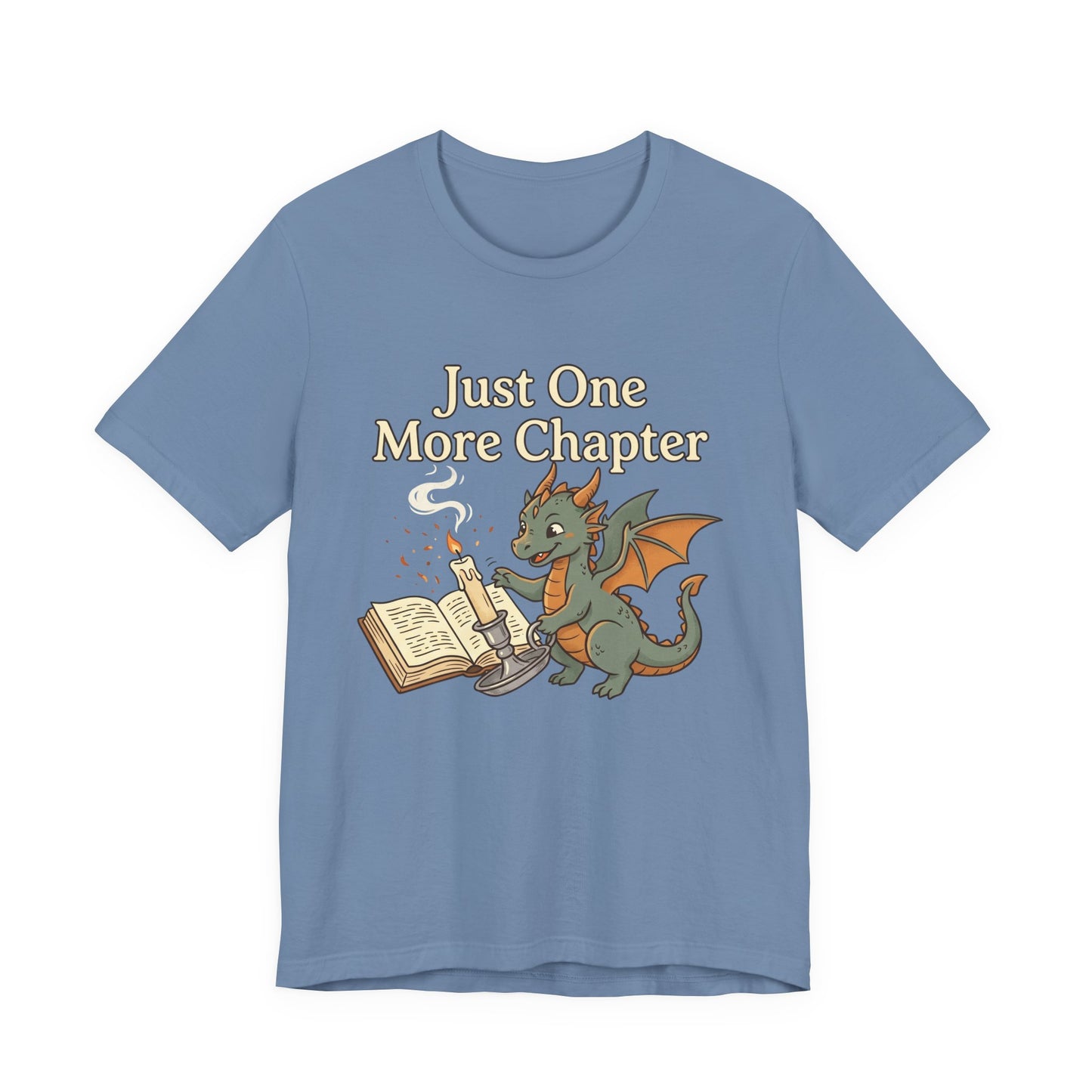 Just One More Chapter Book Dragon Tee — Book Lover Reading Shirt