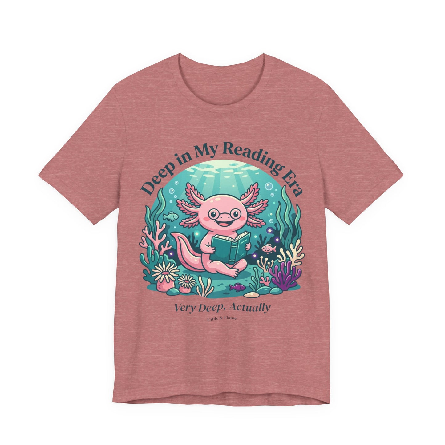 "Deep in My Reading Era" Axolotl Graphic T-Shirt