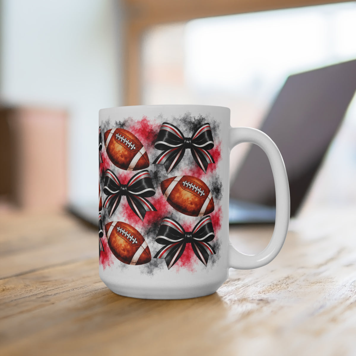 Atlanta Football Team - Balls & Bows 15oz Ceramic Mug
