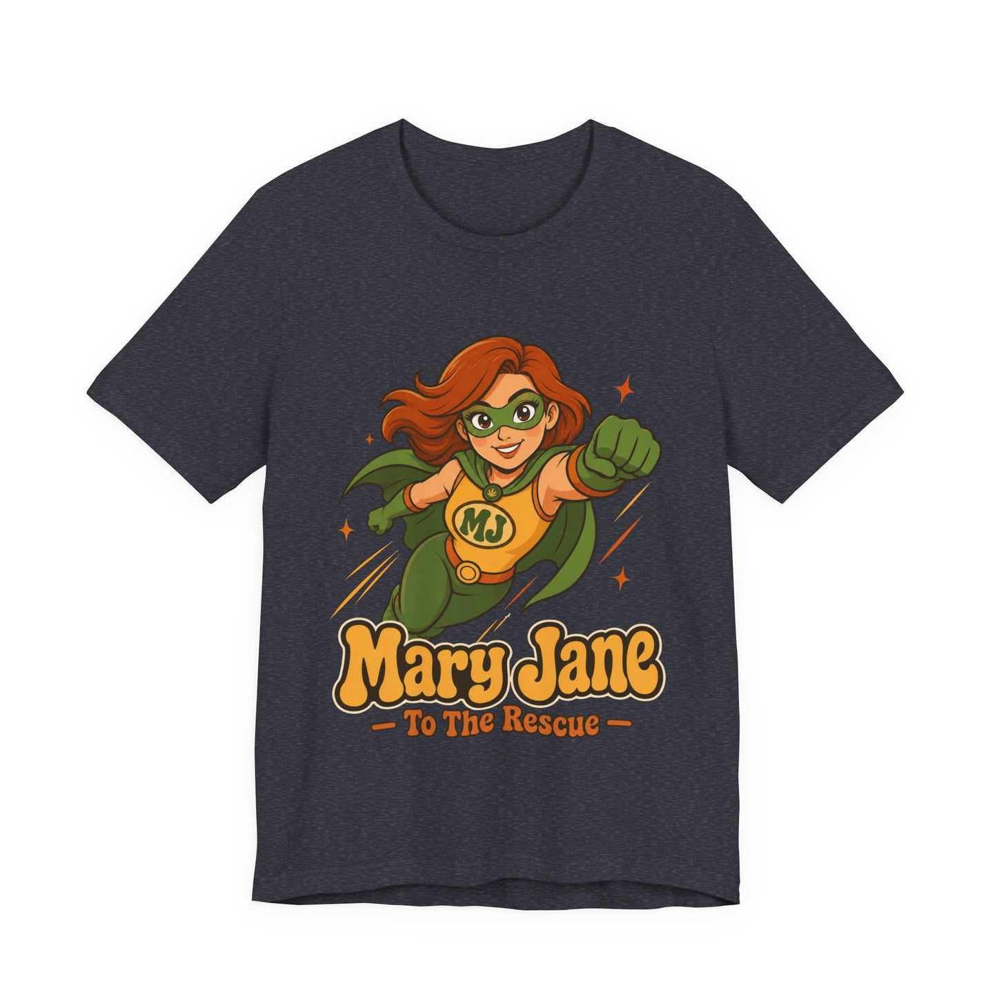 Flying High Mary Jane Superhero Graphic T-Shirt