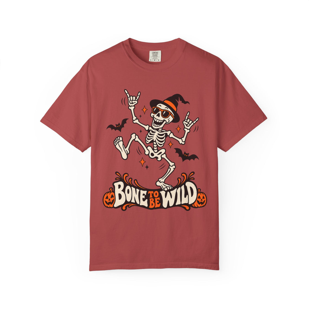 Bone to Be Wild Halloween Skeleton Graphic T-Shirt