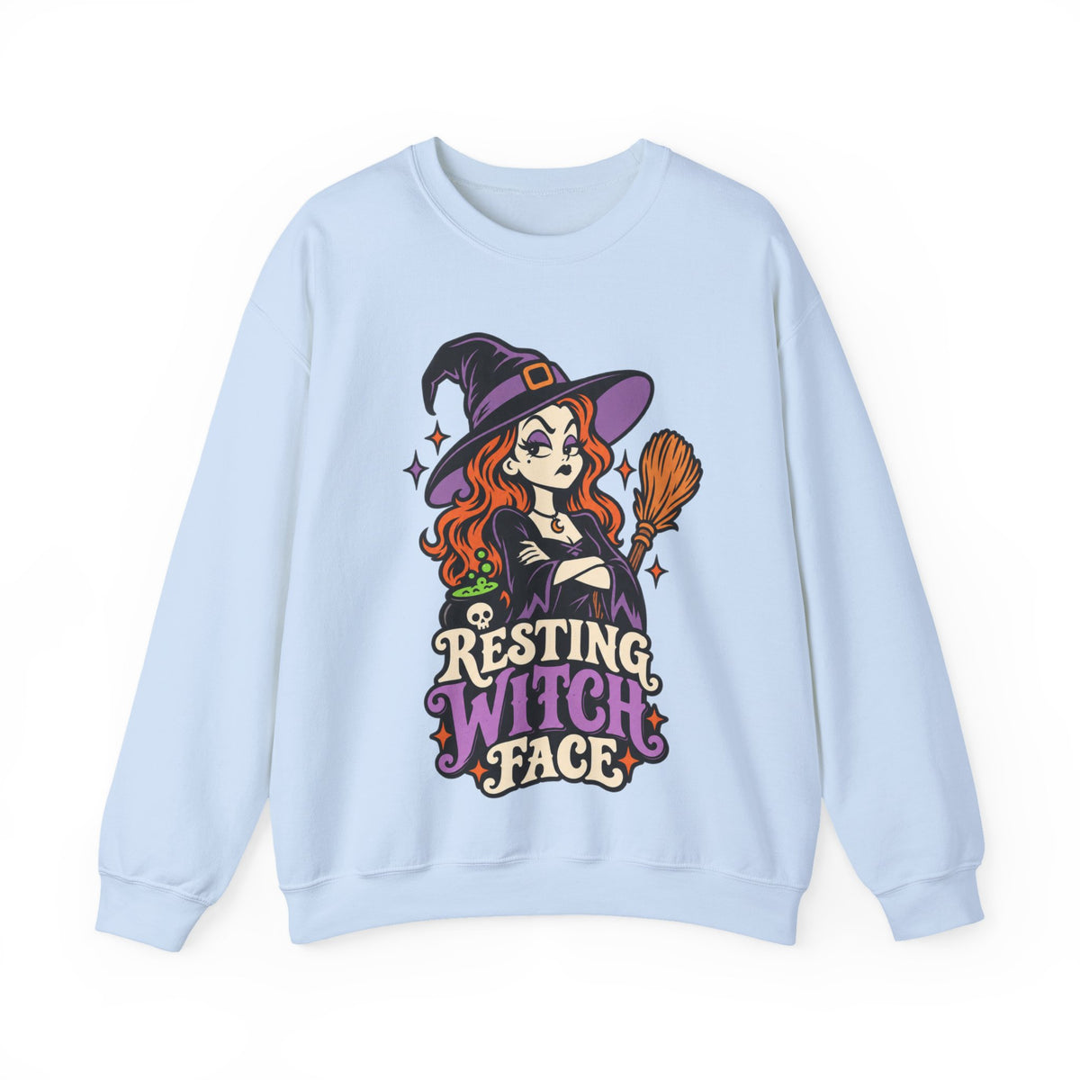 Resting Witch Face Crewneck Sweatshirt