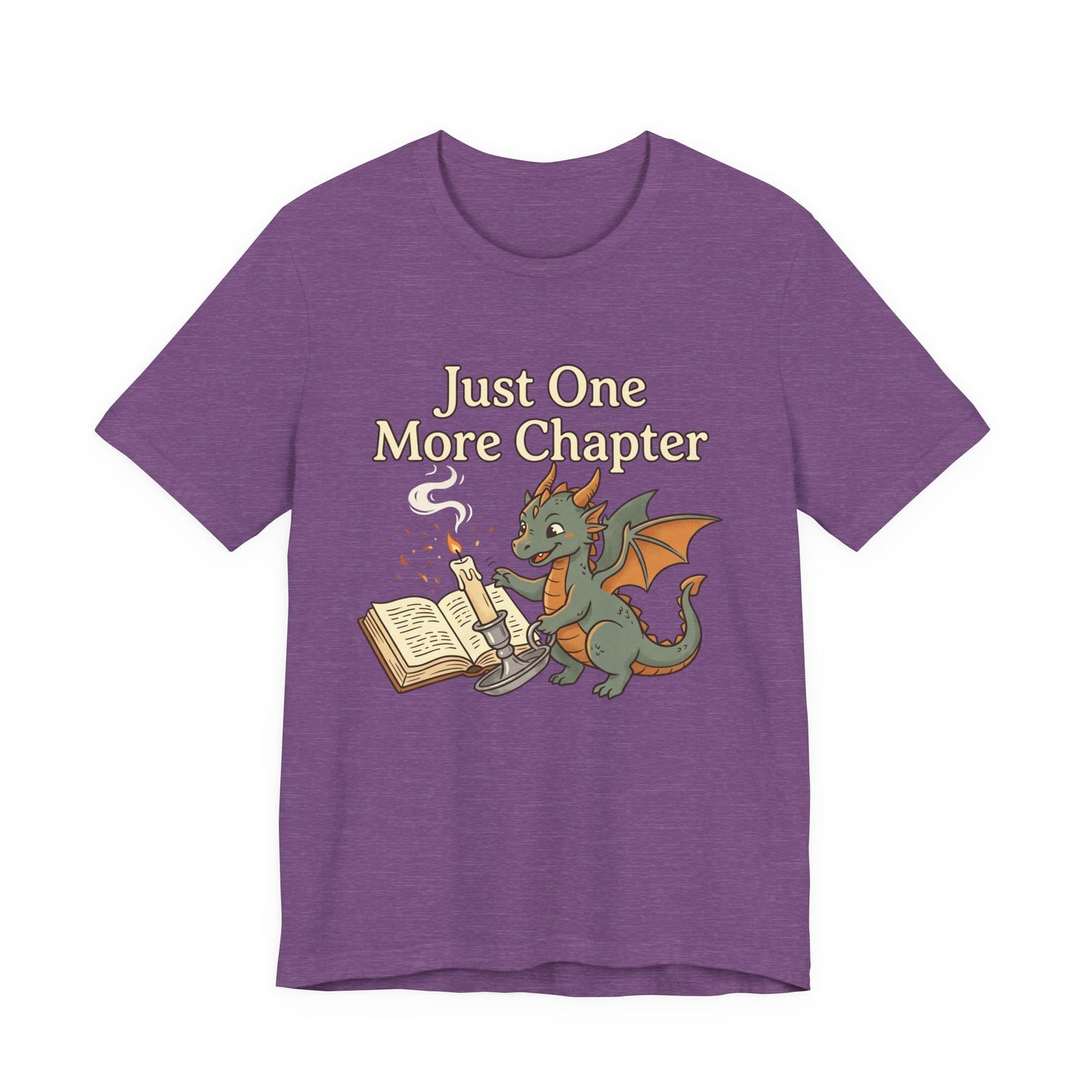 Just One More Chapter Book Dragon Tee — Book Lover Reading Shirt