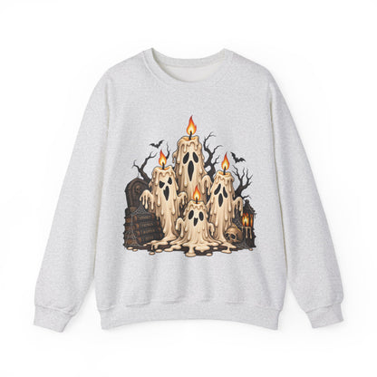 Melting Ghost Candles Crewneck Sweatshirt