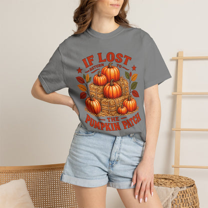 If Lost Return to the Pumpkin Patch Fall Graphic T-shirt