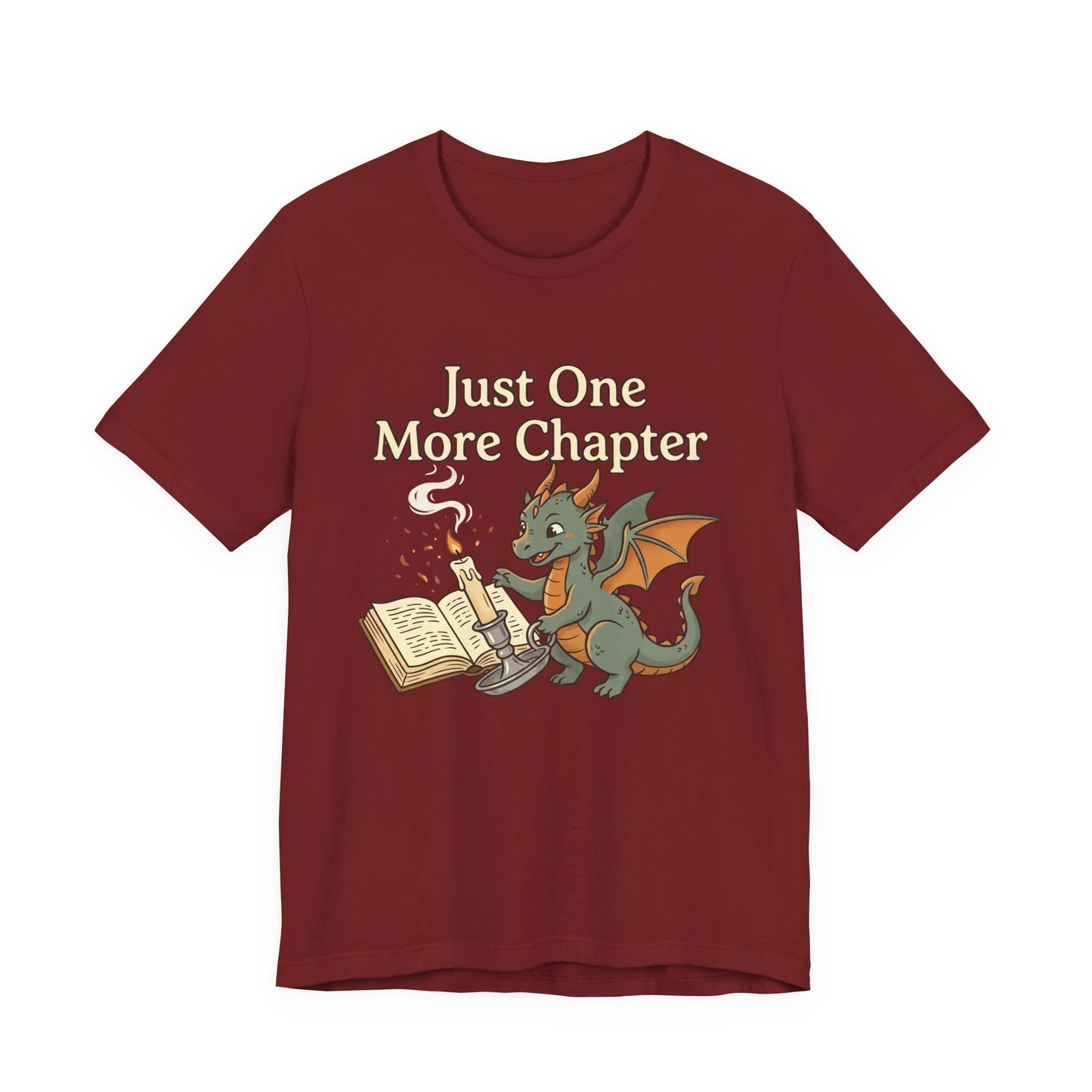 Just One More Chapter Book Dragon Tee — Book Lover Reading Shirt