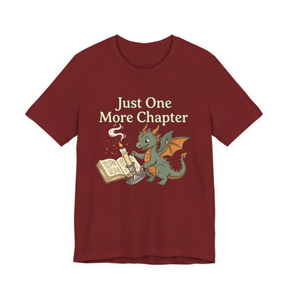 Just One More Chapter Book Dragon Tee — Book Lover Reading Shirt