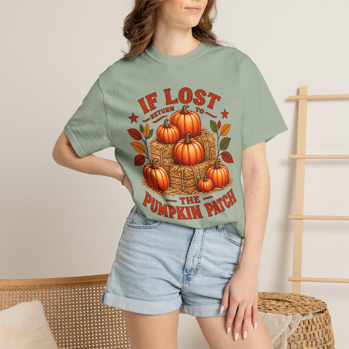 If Lost Return to the Pumpkin Patch Fall Graphic T-shirt