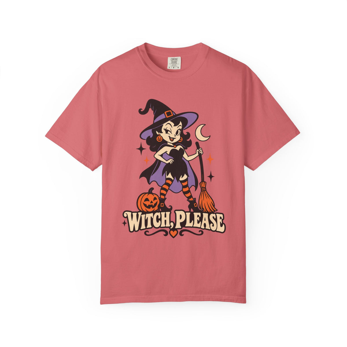 Witch, Please Retro Witch Halloween Graphic T-Shirt