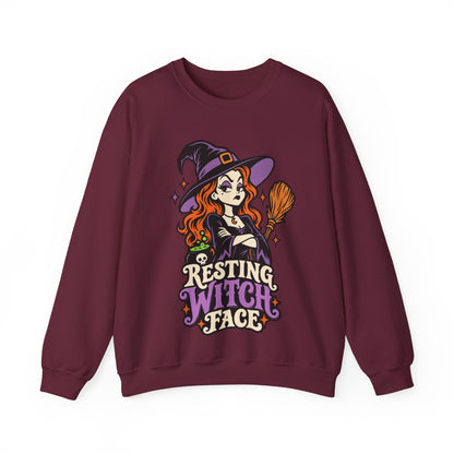 Resting Witch Face Crewneck Sweatshirt