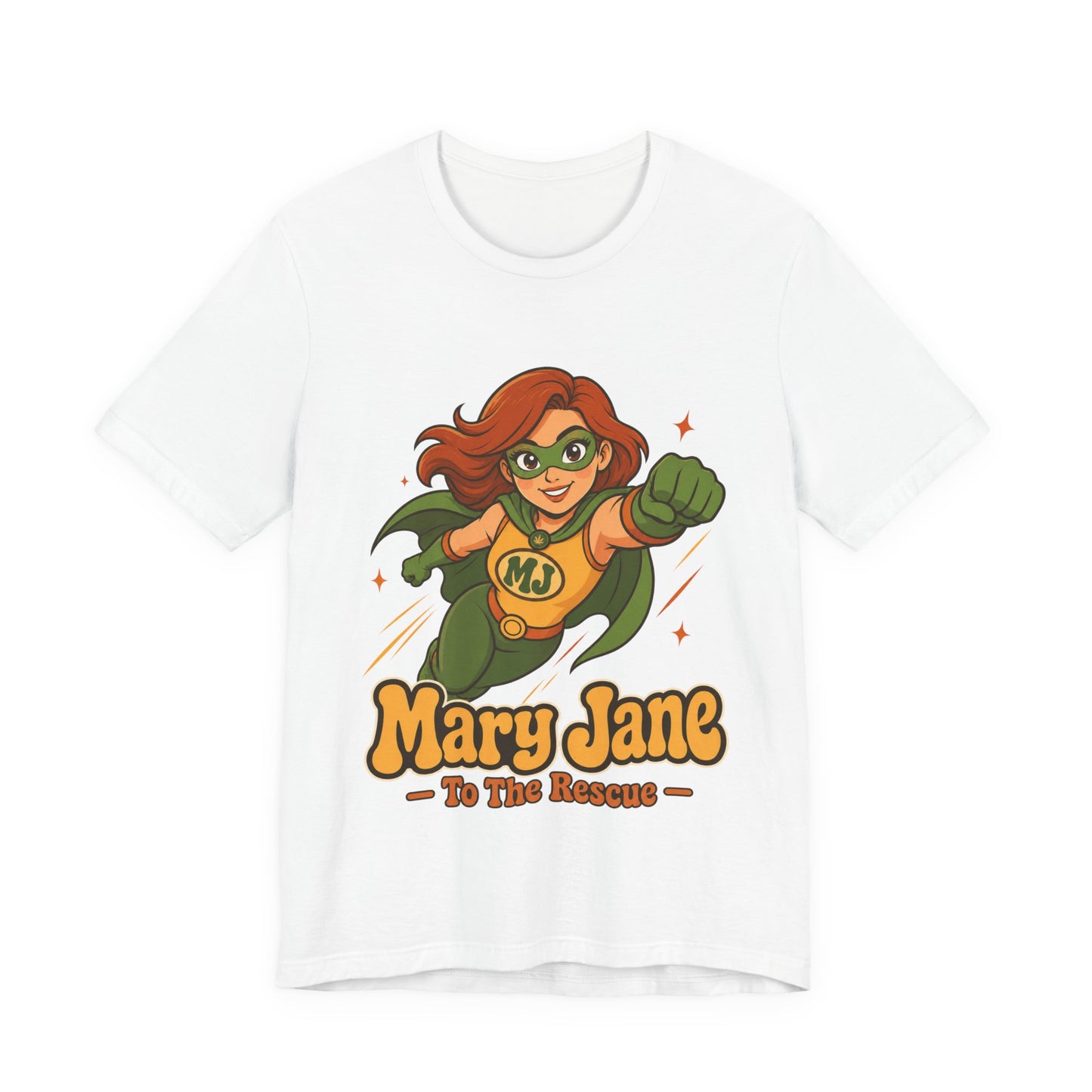 Flying High Mary Jane Superhero Graphic T-Shirt