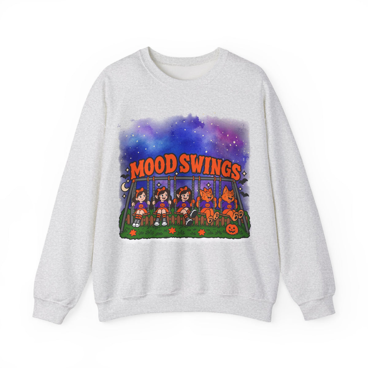 Mood Swings Werewolf Halloween Crewneck Sweatshirt
