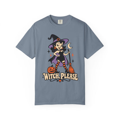 Witch, Please Retro Witch Halloween Graphic T-Shirt