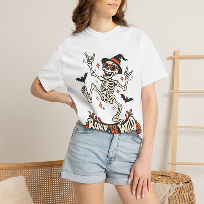 Bone to Be Wild Halloween Skeleton Graphic T-Shirt