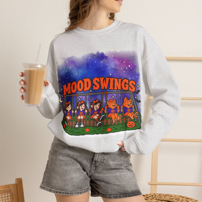 Mood Swings Werewolf Halloween Crewneck Sweatshirt