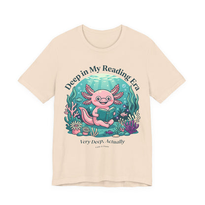 "Deep in My Reading Era" Axolotl Graphic T-Shirt