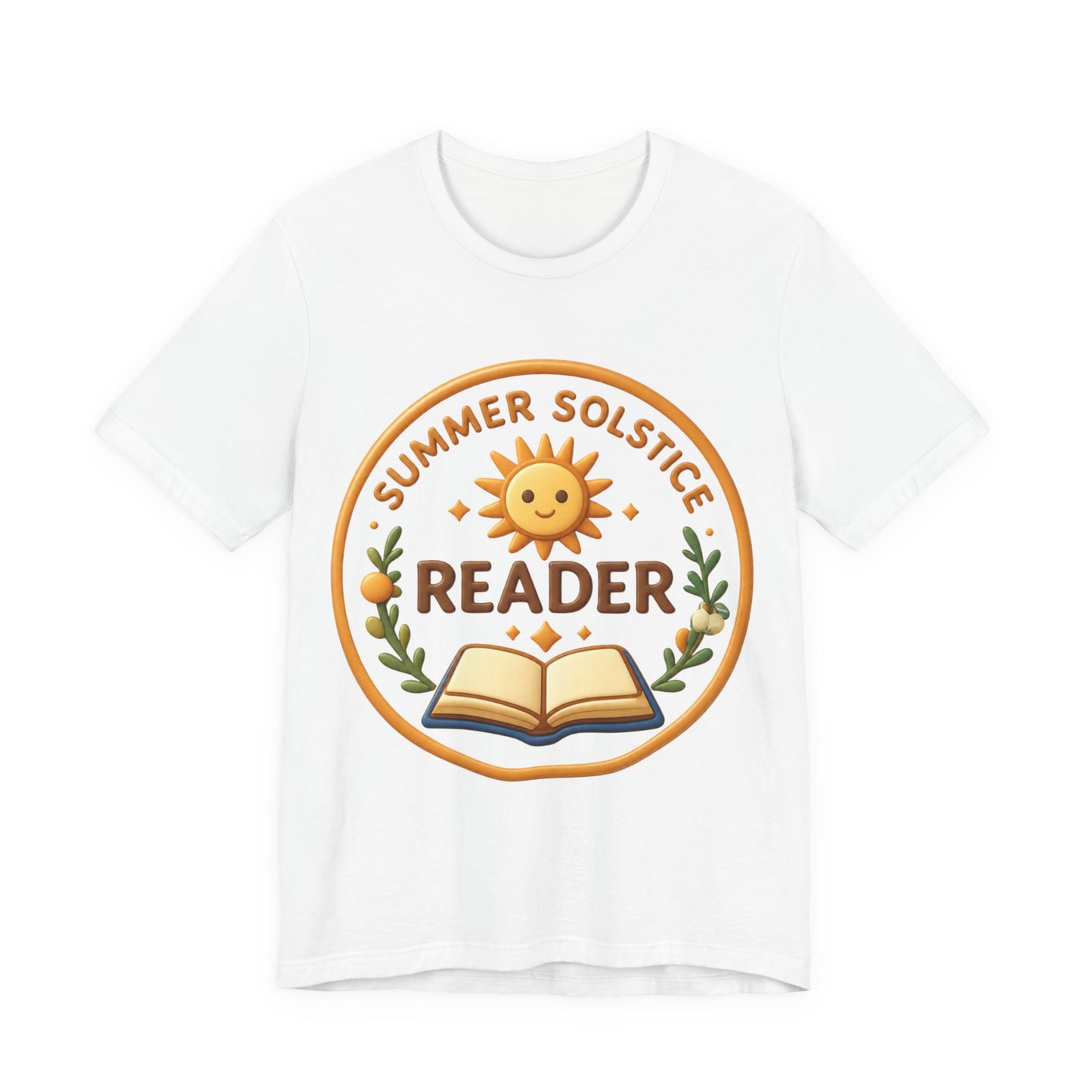 Summer Solstice Reader 3D Art Graphic T-Shirt