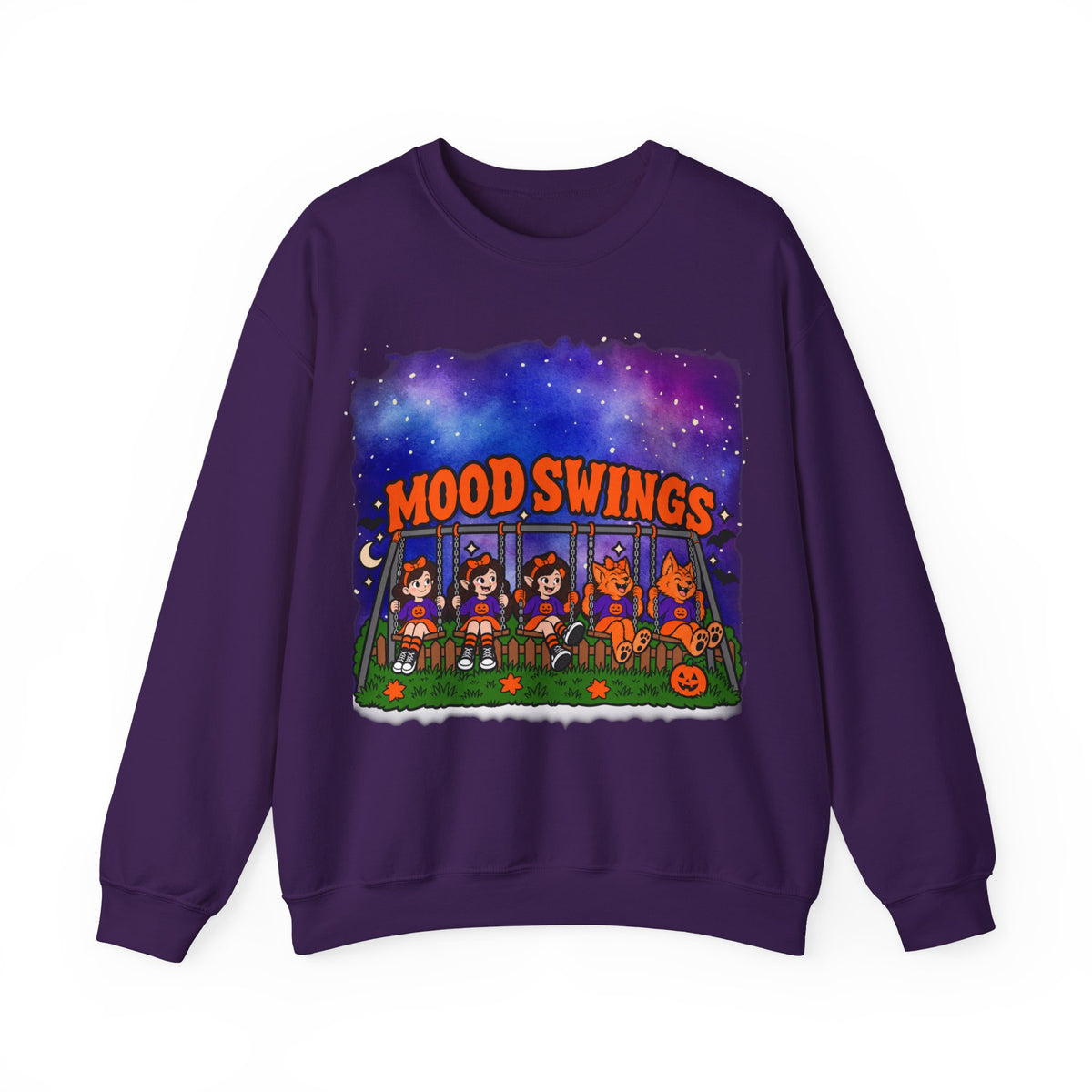Mood Swings Werewolf Halloween Crewneck Sweatshirt