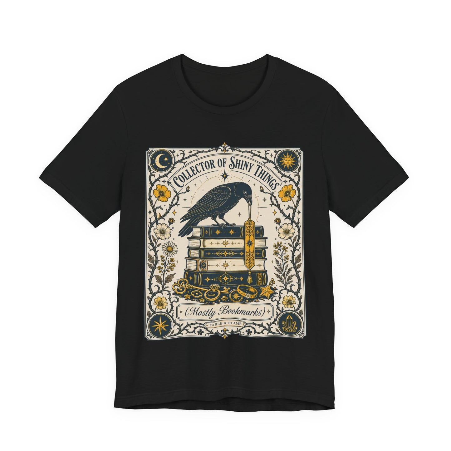 Collector of Shiny Things Raven Tarot Card Graphic T-Shirt