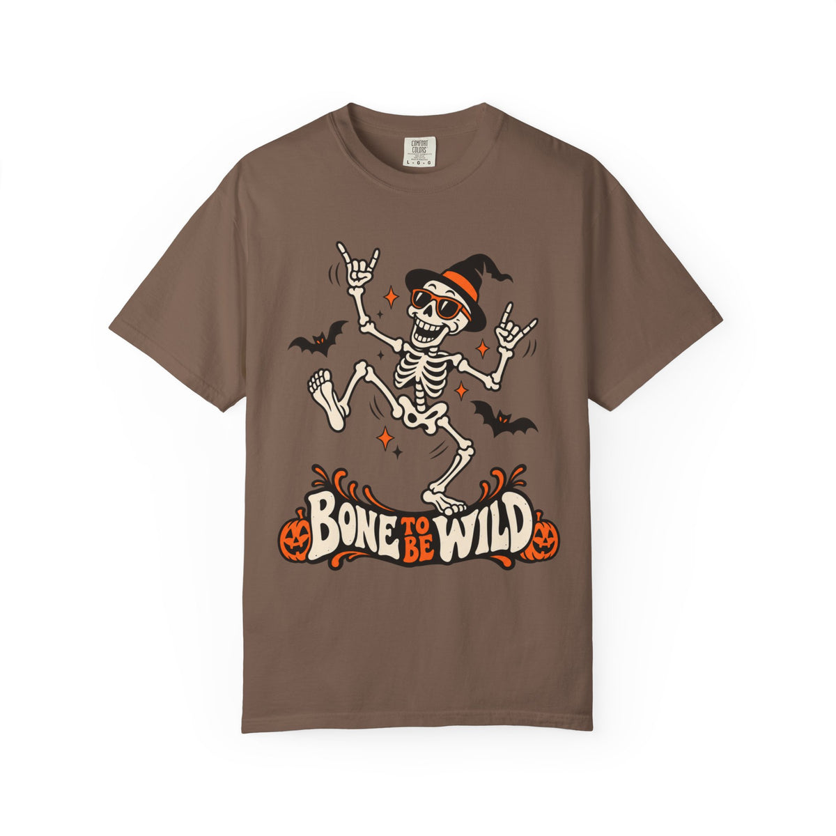 Bone to Be Wild Halloween Skeleton Graphic T-Shirt