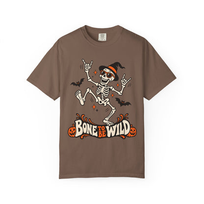 Bone to Be Wild Halloween Skeleton Graphic T-Shirt