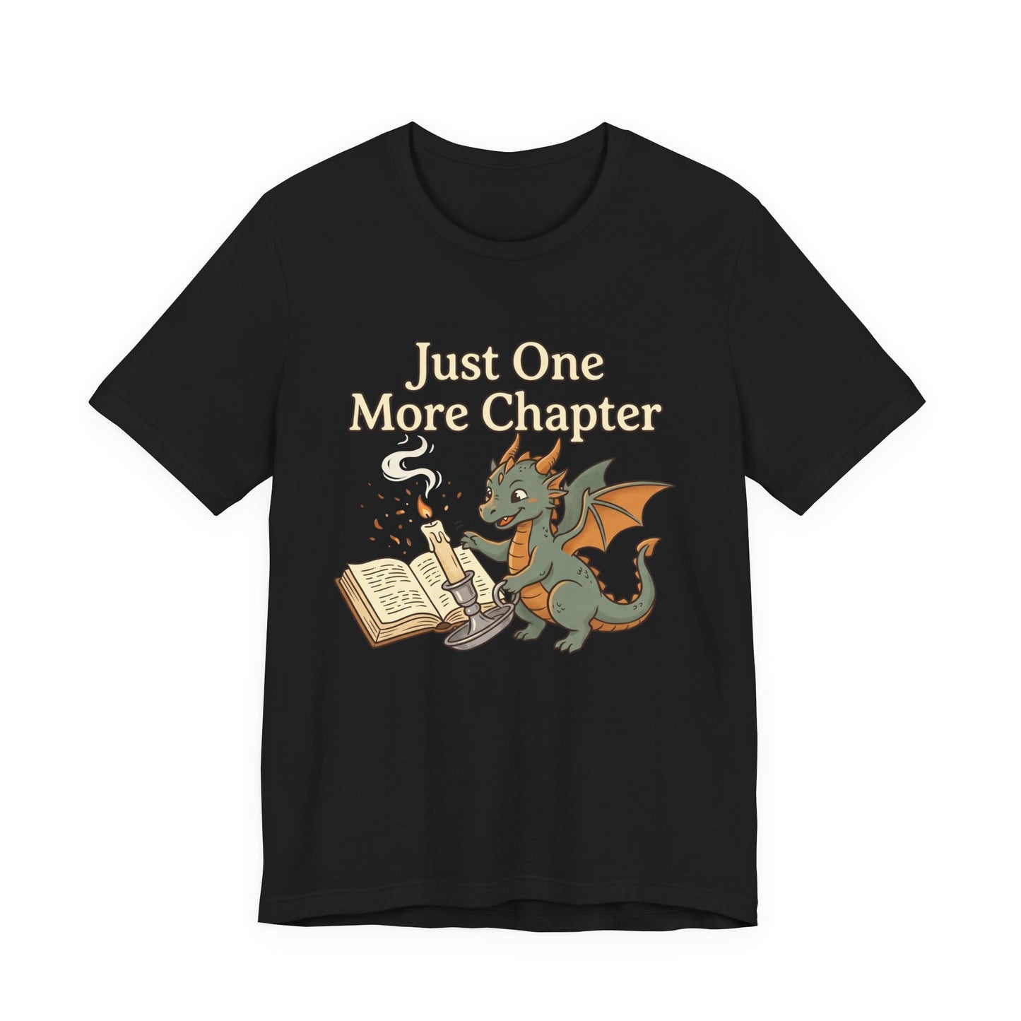 Just One More Chapter Book Dragon Tee — Book Lover Reading Shirt