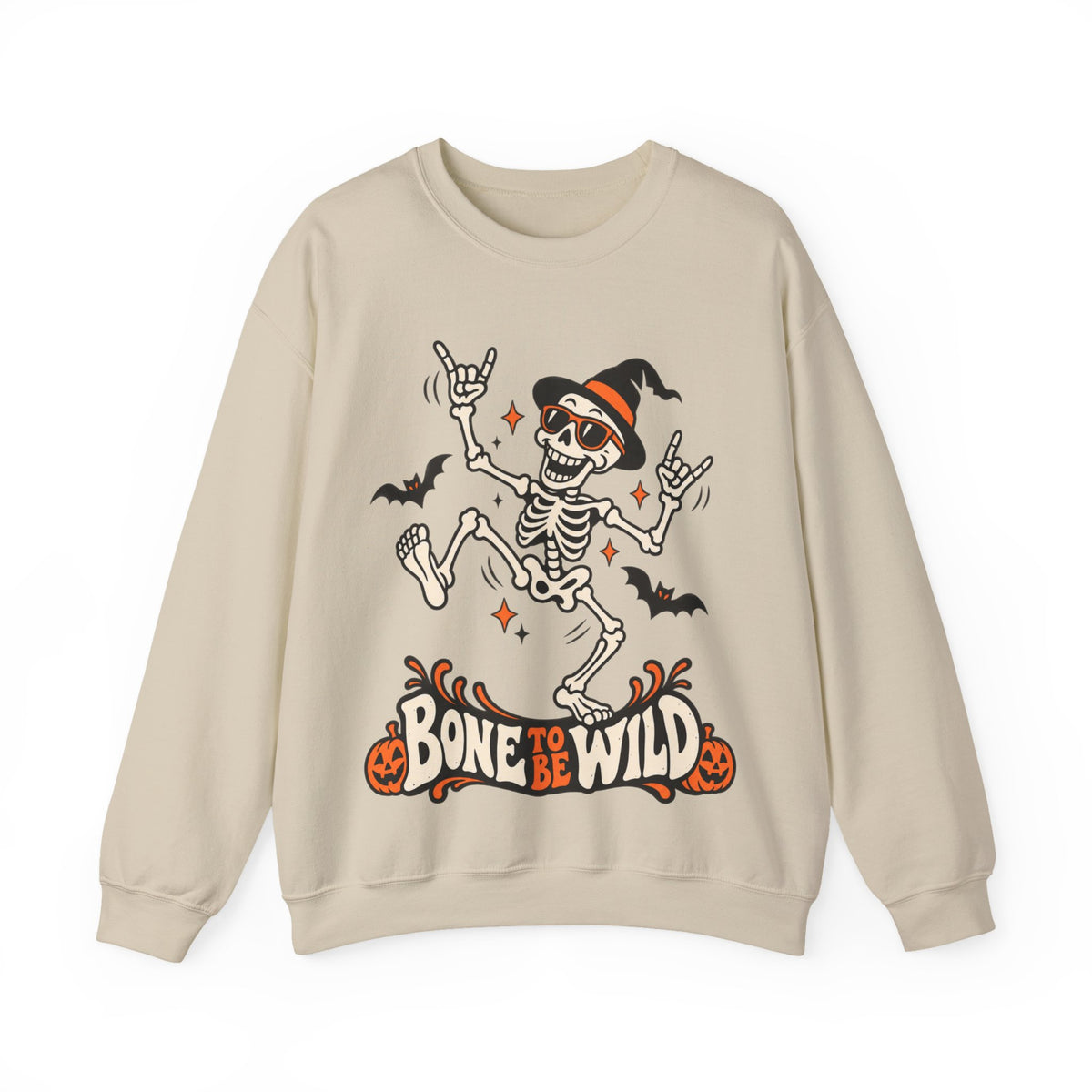 Bone to Be Wild Skeleton Crewneck Sweatshirt