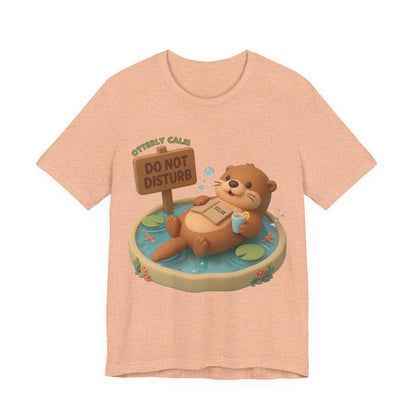 Otterly Calm Otter 3D Art Graphic T‑Shirt