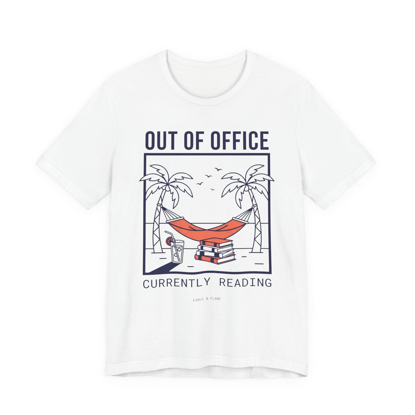 Minimalist Out of Office 'Currently Reading' Graphic T-Shirt