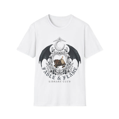 Table & Flame Library Club T-Shirt — Gothic Bookish Tee