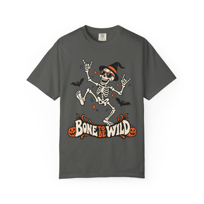 Bone to Be Wild Halloween Skeleton Graphic T-Shirt